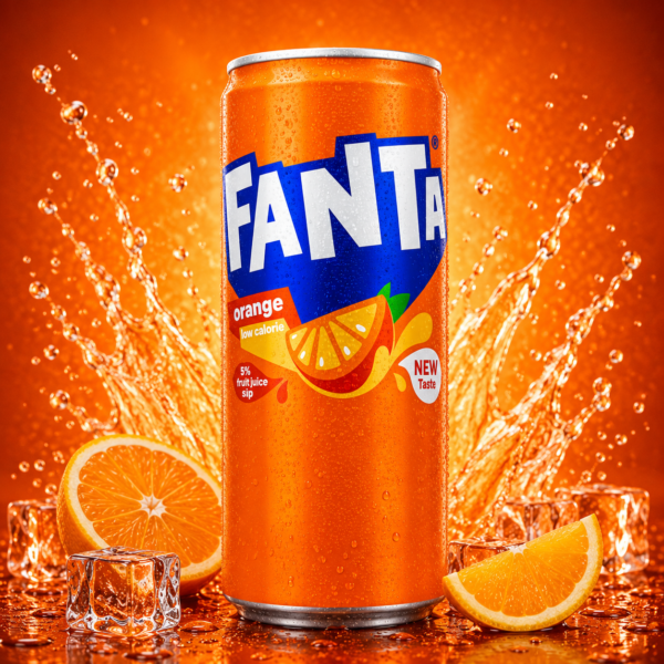 Fanta Orange is a bright and fruity sparkling soft drink with a refreshing orange flavour. Serve chilled.